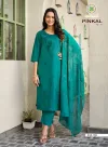 Pinkal Vol 1 By Passion Tree Roman Shimmer Kurti With Bottom Dupatta 